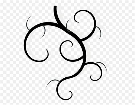 Drawing Clip Art - Black Swirl Clipart - FlyClipart