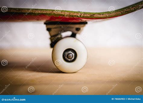 White Skateboard Wheels and Trucks Stock Image - Image of sport ...