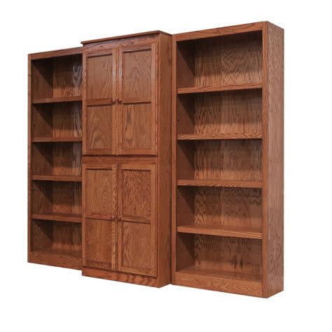 Wood bookshelf with doors ~ 4 Best 4u