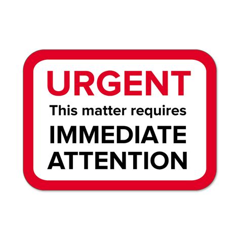 urgent labels mines press