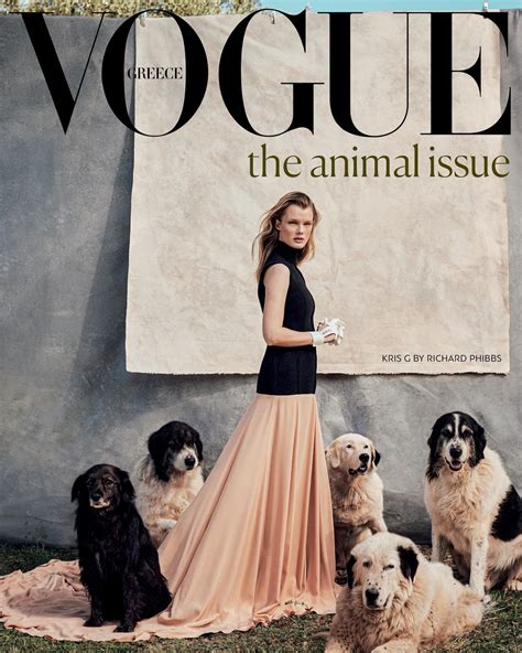 Kris Grikaite covers Vogue Greece January 2024 by Richard Phibbs