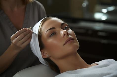 Premium AI Image | Beautician Treatment of Woman Generative AI