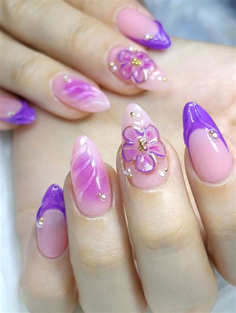 TikTok · Mela Nails | Artista en uñas | Violet nails, Purple nails