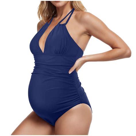 Zanarzt Maternity One Piece Swimsuits Maternity Swimsuits V Neck
