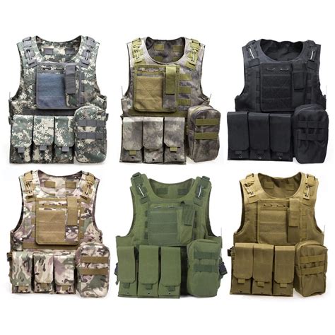 Tactical Vests Military Airsoft SWAT Field Battle Airsoft Molle Combat ...