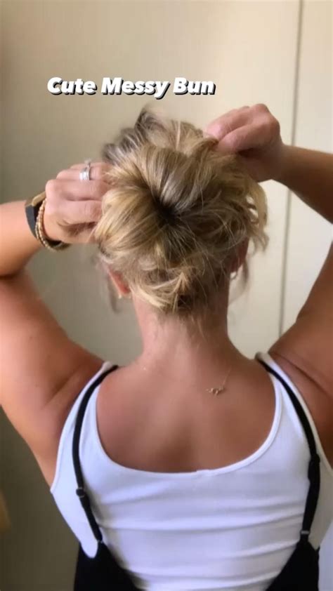 how to do a messy bun with thick hair