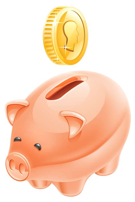 Piggy bank PNG transparent image download, size: 2880x4297px