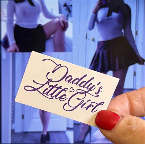 Daddy's Little Girl Temporary Tattoo DDLG daddy Dom - Etsy Canada