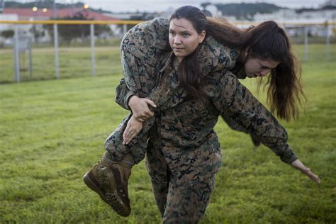 Female Marines In Combat