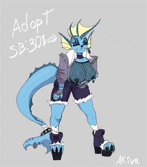 Punk Vaporeon Adopt 30$ by RedStamp on Newgrounds