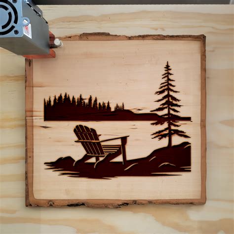 Lakeside Serenity: Instant Download Image for Cricut, Silhouette, Laser