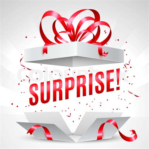 Surprise gift box | Stock vector | Colourbox