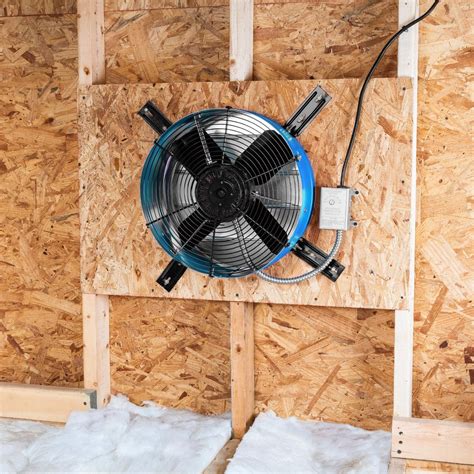 MaxxAir, 1600 CFM Gable Mount Power Attic Ventilator, Air Delivery 1600