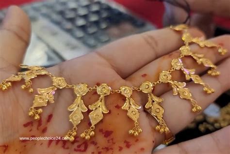 latest simple gold necklace   rs people choice