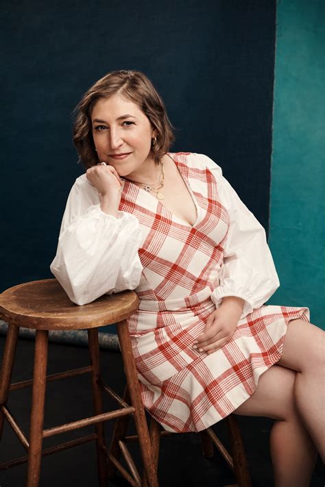 Jeopardy! host Mayim Bialik shows off cleavage in plunging dress in