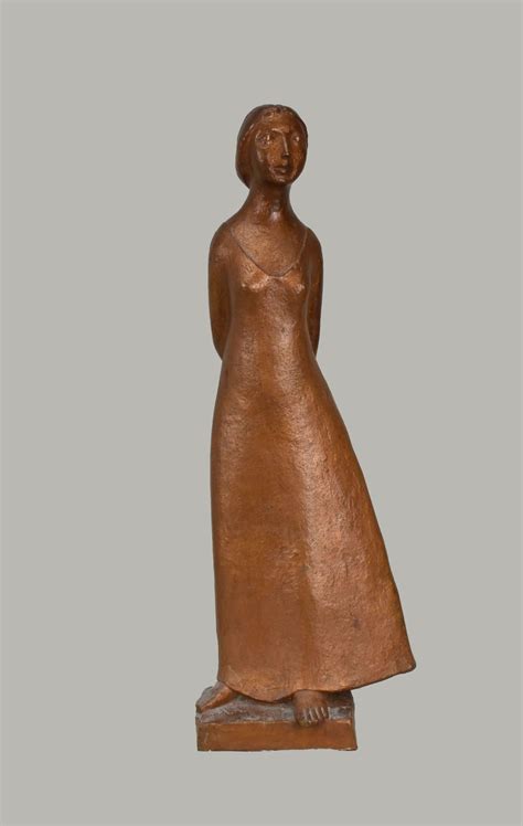 Clement Renzi | Sculpture Standing Woman (1979) | MutualArt