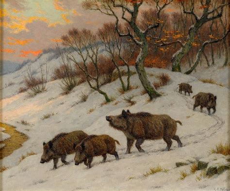 Wild Boar Painting at PaintingValley.com | Explore collection of Wild ...