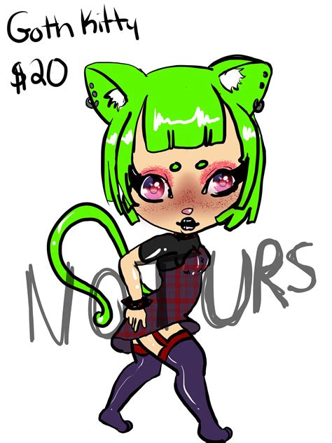DeDe 🌙COMMISSIONS OPEN🌙 team bloom on Twitter: "Goth kitty #adoptable #