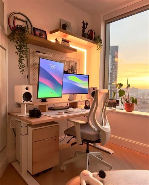 pin  daniel chaple  computer desk setup home interior design