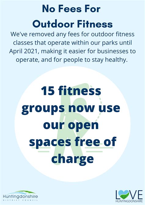 No fees for outdoor fitness | Huntingdon