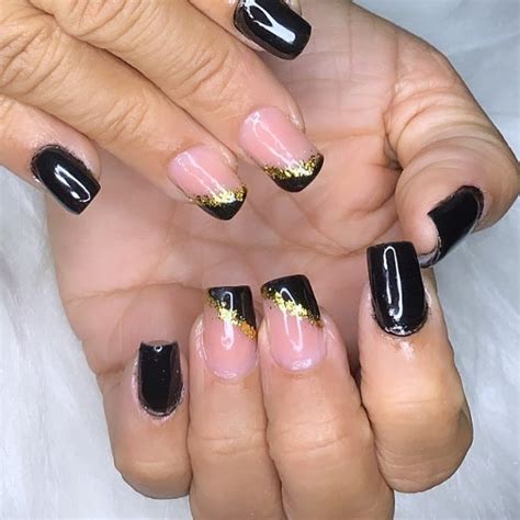 Unha Em Gel Preta Bailarina - Unha em gel preta: 20 inspirações e tutoriais