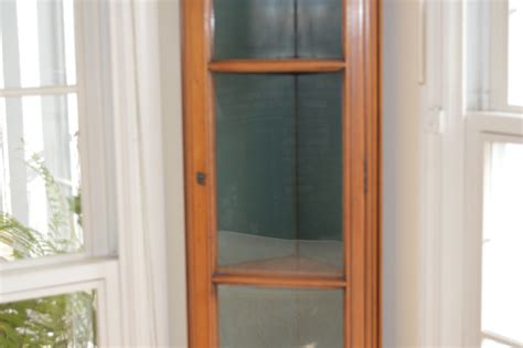 Vintage Pine Corner Curio Cabinet | EBTH