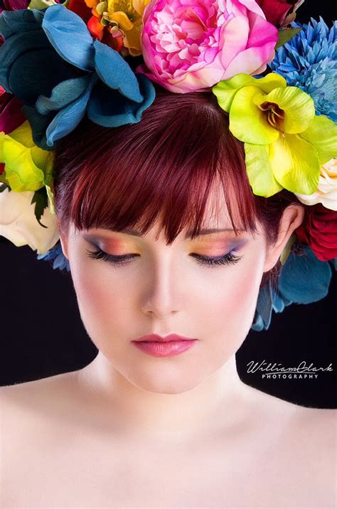 lady  flowers shoot flowers crown jewelry women