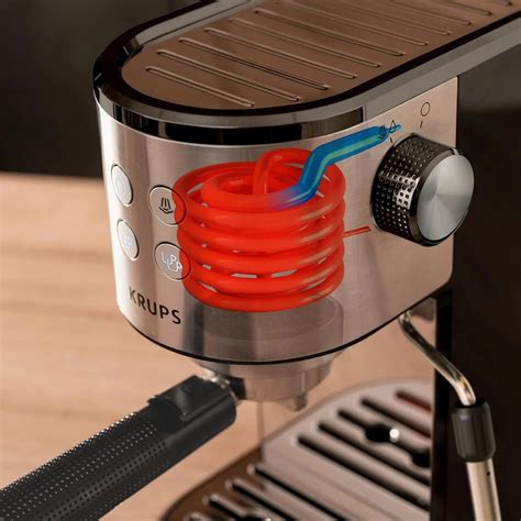 Krups Virtuoso Essential XP4418 Espresso Coffee Machine - Black ...
