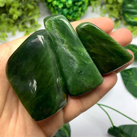 3 Pcs Beautiful Green Nephrite Jade, Nephrite Jade, Nephrite Display