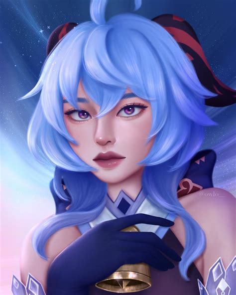 Ganyu fanart by owlo__ on Instagram : r/Genshin_Impact