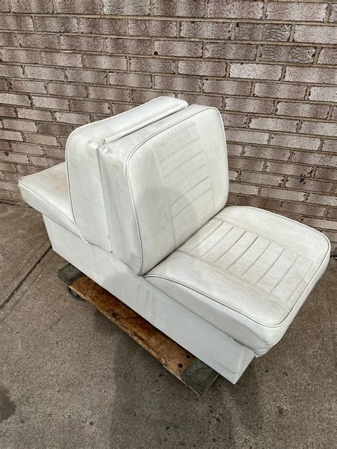 WISE Back to Back Boat Seat Deck seat with Plastic Base WHITE | eBay