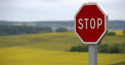 red stop sign  stock photo