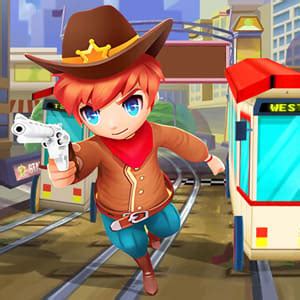 cowboy runners dash collect  rush parkour game