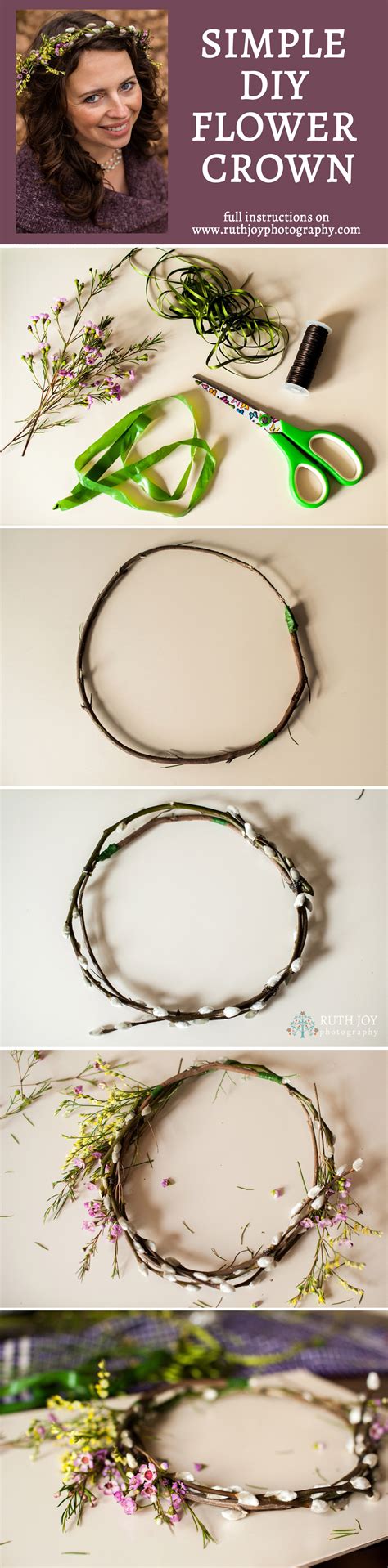 how to make a flower crown