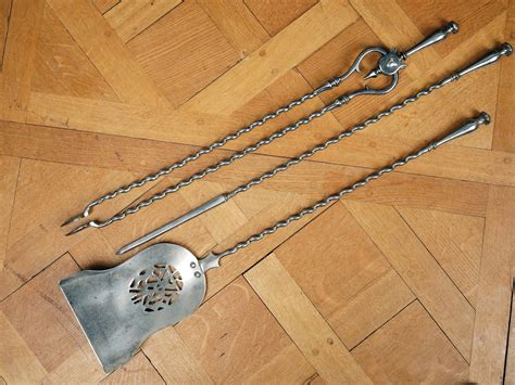 Unknown, A set of three fireplace tools , English, date mid 19th