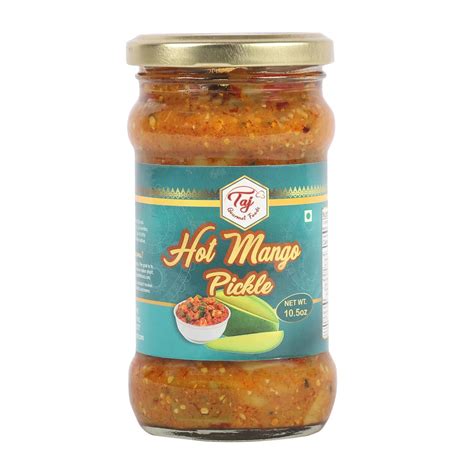 Amazon.com : TAJ Hot Mango Pickle, Spicy Mango Achar |10.5oz (300g