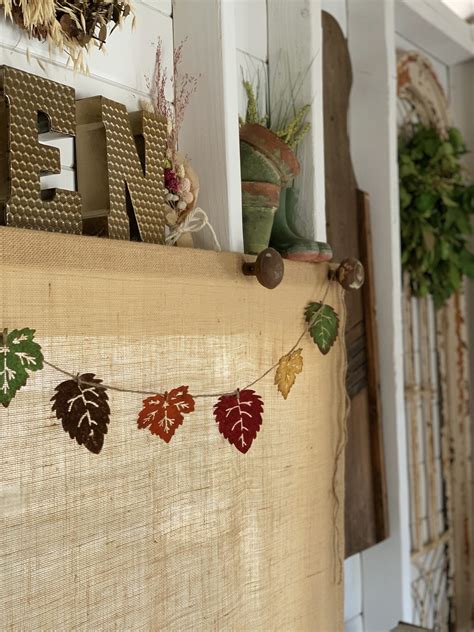 easy fall garland diy hootshack