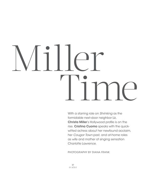 Christa Miller Unveils Lyrical Grace • CelebMafia