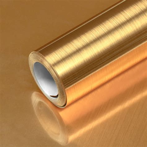 Gold Wallpaper Peel and Stick Wallpaper Gold Contact Paper Gold Metallic Wallpaper Golden Metal ...