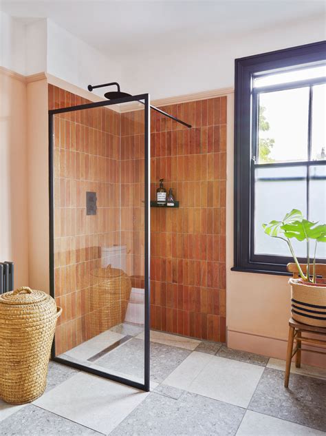 modern doorless walk  shower designs  luxurious bathroom spaces