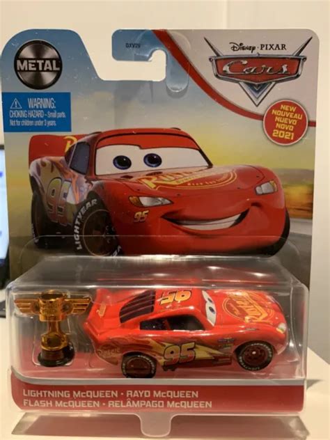 DISNEY PIXAR CARS Lightning McQueen with Piston Cup Official Disney ...