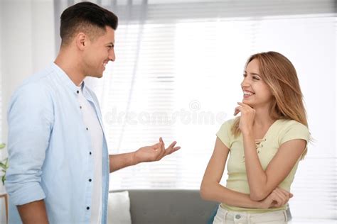 A Man And A Woman Talking