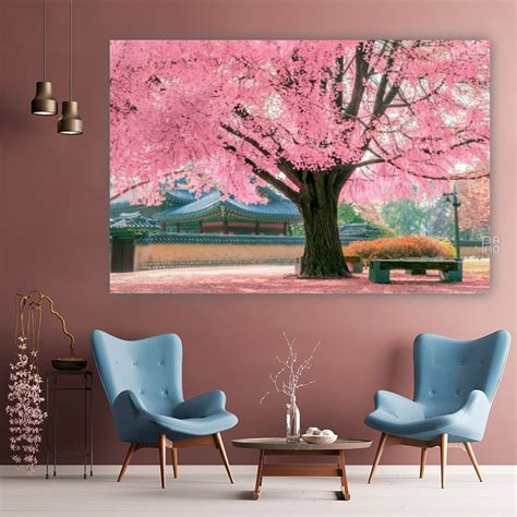 Цъфтящо розово дърво | Canvas.bg