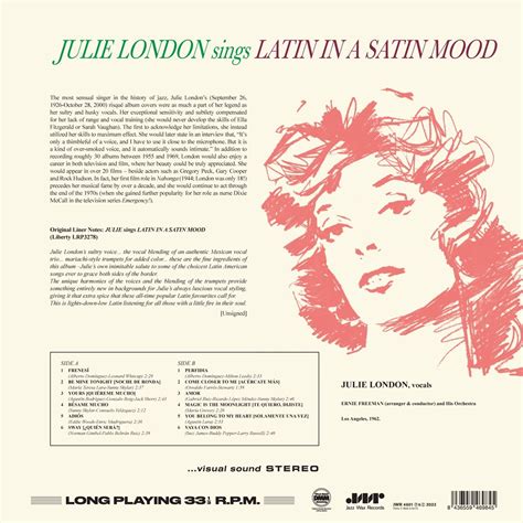 Julie London: Sings Latin In A Satin Mood (180g) (Limited Edition) (LP