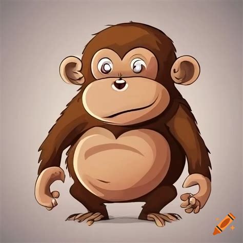 Fat Monkey Cartoon