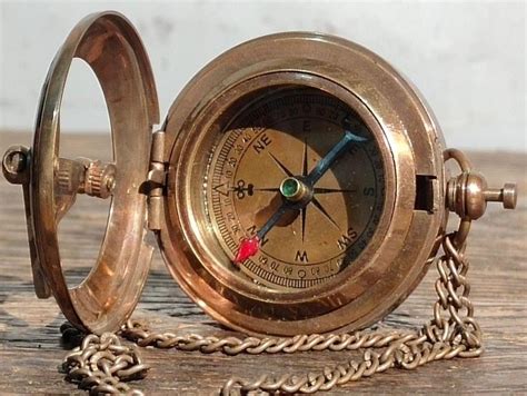 handcarved copper compass unique designexquisite workmanship chinese