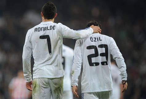 cristiano ronaldo ranks mesut ozil     germans