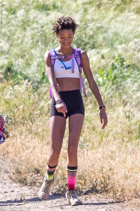 Willow Smith looks sporty on a hike in Malibu... but jazzes up her ...