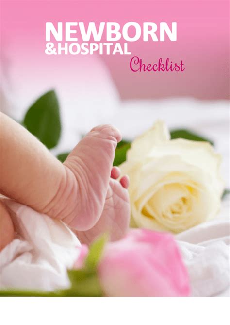 Newborn Hospital Checklist printable pdf download