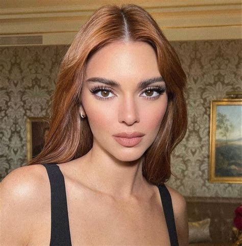 kendall jenner   ginger hair color red hair inspo hair